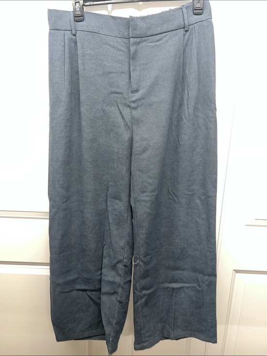 SHEIN Pants - NWOT - SHEIN Plus Size Wide Leg Pleated Trousers Slate Blue 5XL